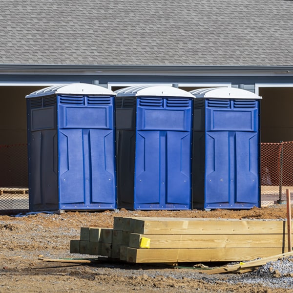 how can i report damages or issues with the porta potties during my rental period in Calvin